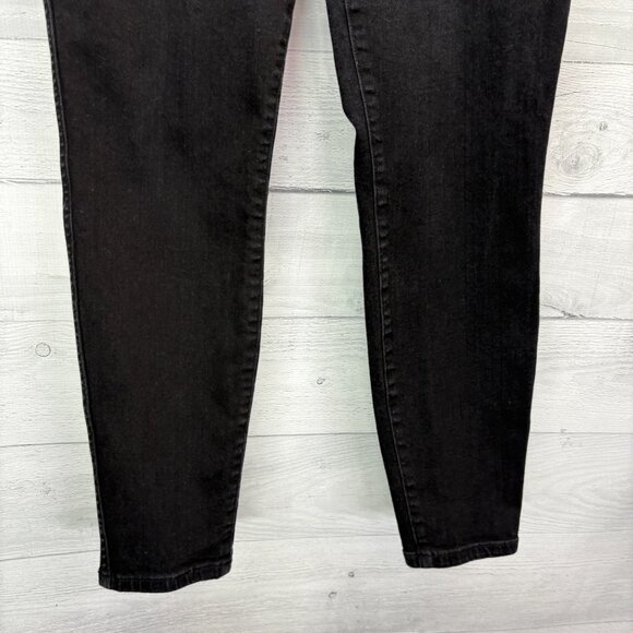 Spanx Ankle Skinny Jeans Womens Size Large Black Stretch Pull On Flattering Fit - Picture 5 of 11